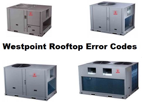 Westpoint Rooftop Error Codes