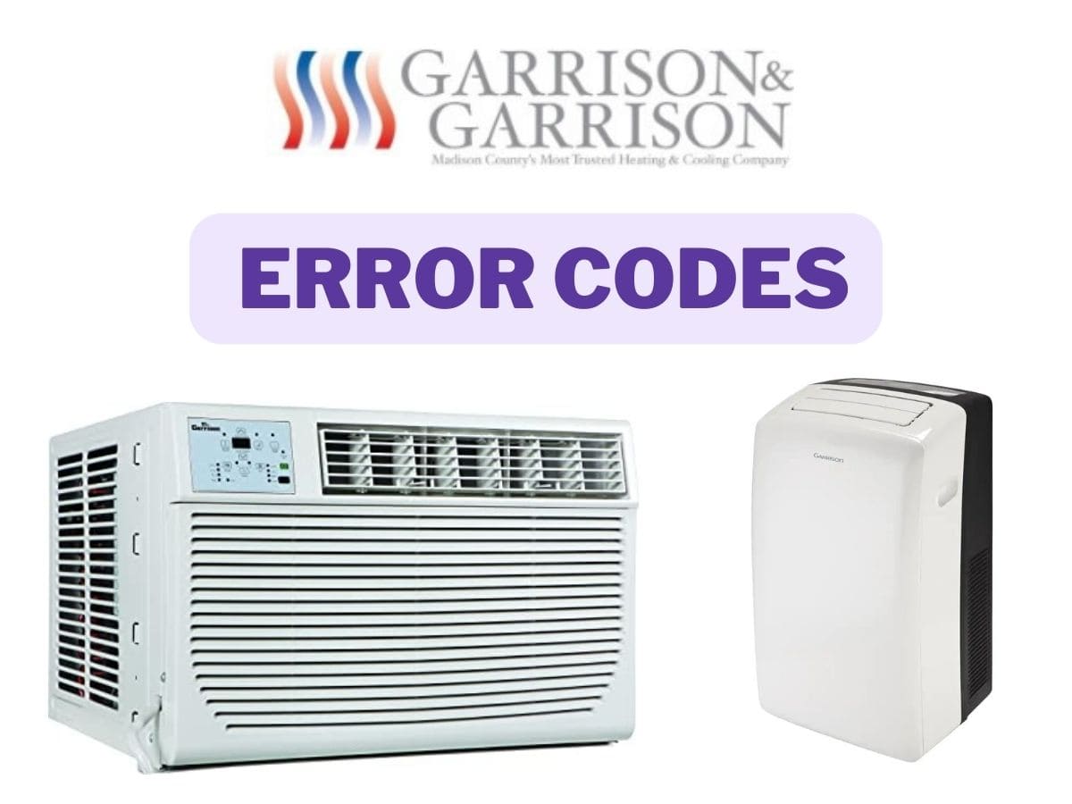 Garrison Portable AC Error Codes