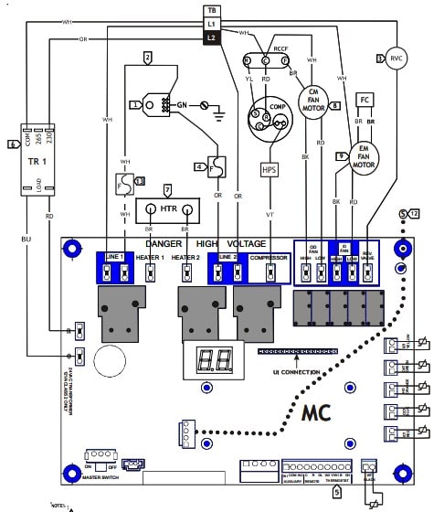 Amana PTAC Wiring Diagram