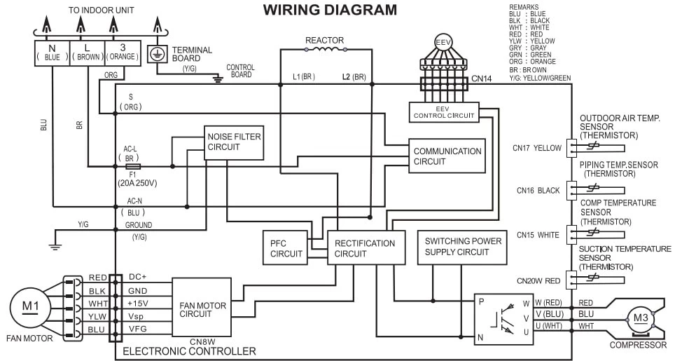Voltas AC Wiring Diagram
