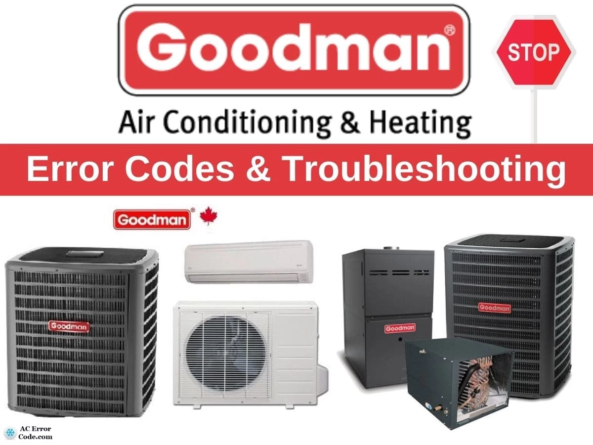 Goodman Air Conditioner Error Codes
