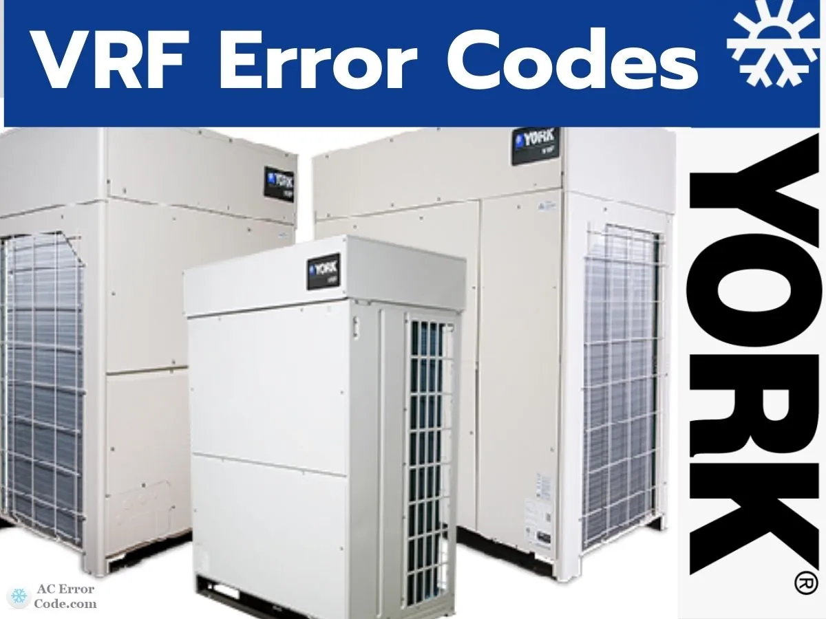 York VRF Error Codes