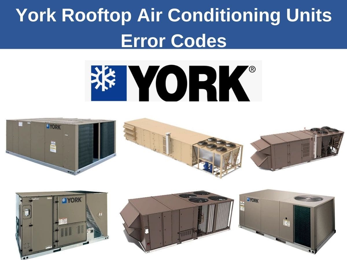 York Rooftop Air Conditioning Units Error Codes