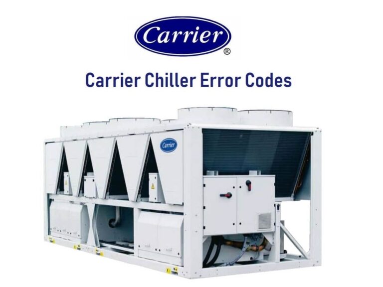 Carrier Chiller Error Codes Causes and Solutions (Get Full List)