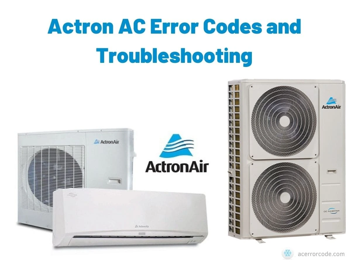 Actron AC Error Codes