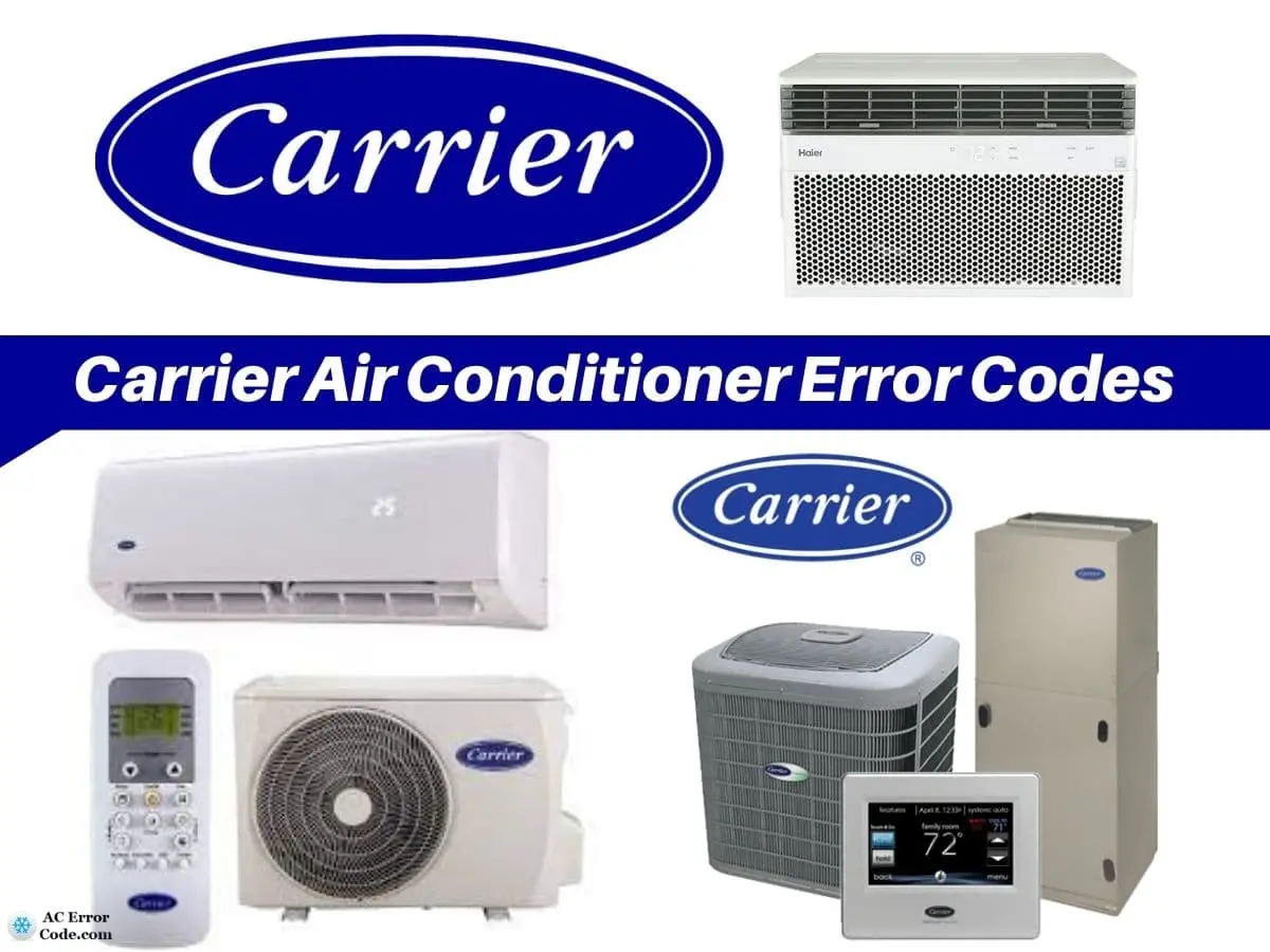 Carrier Air Conditioner Error Codes